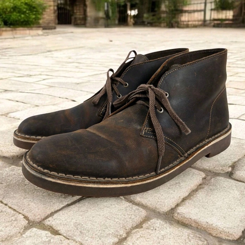 Clark's Bushacre Chukka Boots Dark Brown Men's Size 11 Model 15522
